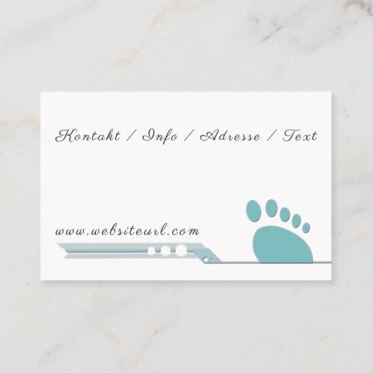 Fusspflege Visitenkarte (Rückseite)