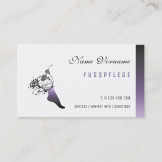 fusspflege visitenkarte