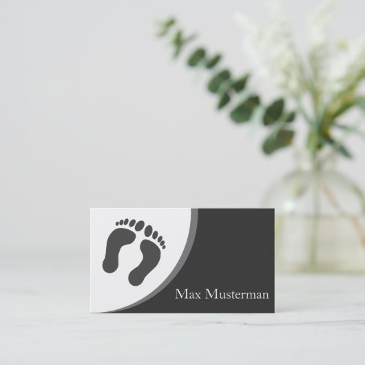 Fußpflege Visitenkarte (Stehend Vorderseite)
