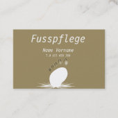 Fusspflege Visitenkarte (Vorderseite)