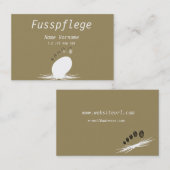Fusspflege Visitenkarte (Vorne/Hinten)
