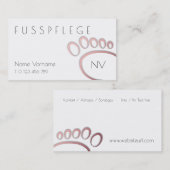 fusspflege visitenkarte (Vorne/Hinten)