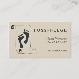 fusspflege visitenkarte