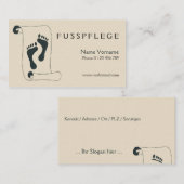 fusspflege visitenkarte (Vorne/Hinten)
