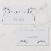 fusspflege visitenkarte (Vorne/Hinten)