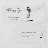 fußpflege visitenkarte (Vorne/Hinten)