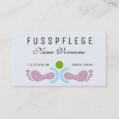 fusspflege visitenkarte (Vorderseite)