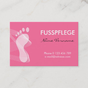 fusspflege visitenkarte