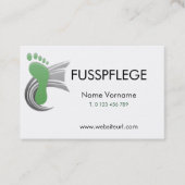 fusspflege visitenkarte (Vorderseite)