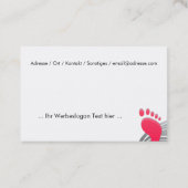 fusspflege visitenkarte (Rückseite)