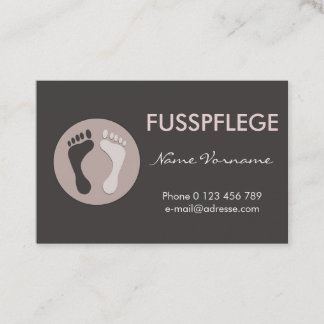 fusspflege visitenkarte