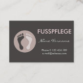 fusspflege visitenkarte (Vorderseite)