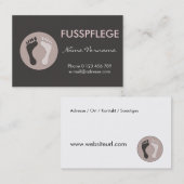 fusspflege visitenkarte (Vorne/Hinten)