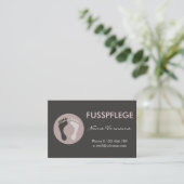 fusspflege visitenkarte (Stehend Vorderseite)