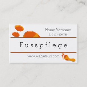 fusspflege visitenkarte