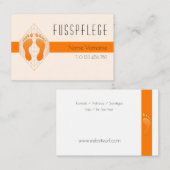 fusspflege visitenkarte (Vorne/Hinten)