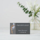 fußpflege visitenkarte (Stehend Vorderseite)