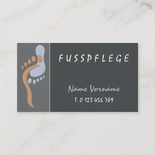 fußpflege visitenkarte (Vorderseite)