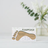 fusspflege visitenkarte (Stehend Vorderseite)