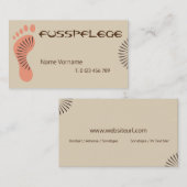 fusspflege visitenkarte (Vorne/Hinten)