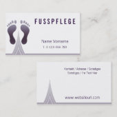 fußpflege visitenkarte (Vorne/Hinten)