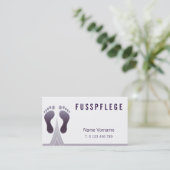 fußpflege visitenkarte (Stehend Vorderseite)