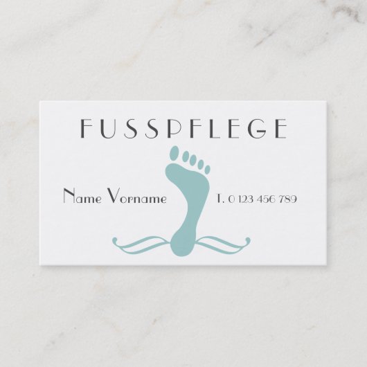fußpflege visitenkarte (Vorderseite)