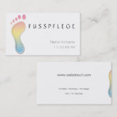 fußpflege visitenkarte (Vorne/Hinten)
