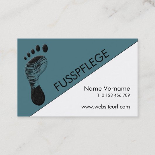 fusspflege visitenkarte (Vorderseite)