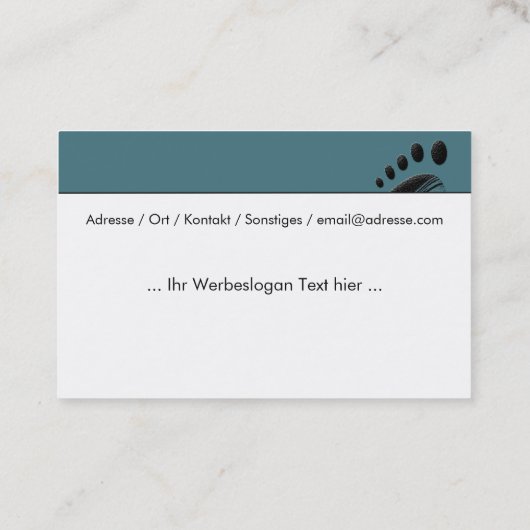 fusspflege visitenkarte (Rückseite)