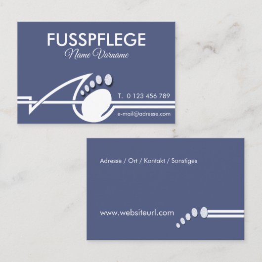 fusspflege visitenkarte (Vorne/Hinten)