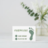 Fußpflege Visitenkarte (Stehend Vorderseite)
