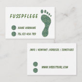 Fußpflege Visitenkarte (Vorne/Hinten)