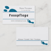 fusspflege visitenkarte (Vorne/Hinten)