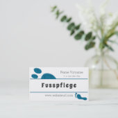 fusspflege visitenkarte (Stehend Vorderseite)