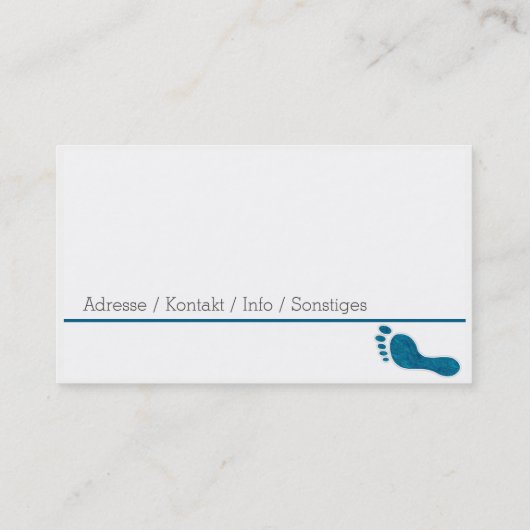 fusspflege visitenkarte (Rückseite)