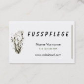 fusspflege visitenkarte (Vorderseite)