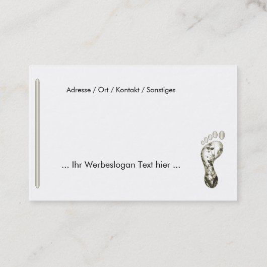 fusspflege visitenkarte (Rückseite)
