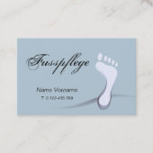 fußpflege visitenkarte (Vorderseite)