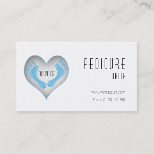 fusspflege visitenkarte (Vorderseite)