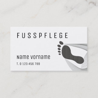 fußpflege visitenkarte
