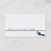 fusspflege visitenkarte (Rückseite)