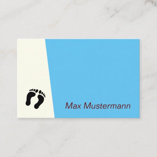 Fußpflege Visitenkarte (Vorderseite)