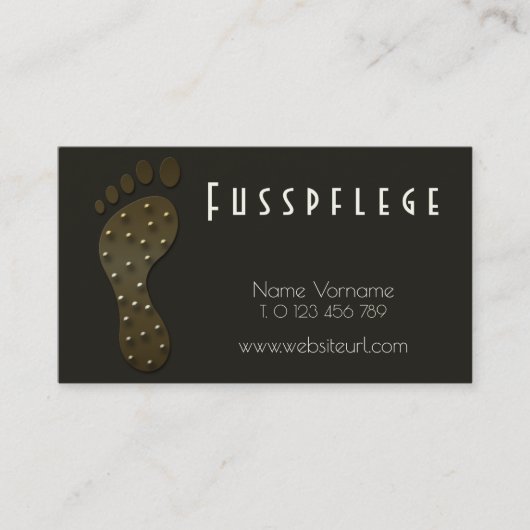 fusspflege visitenkarte (Vorderseite)