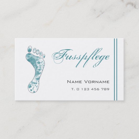 fußpflege visitenkarte (Vorderseite)