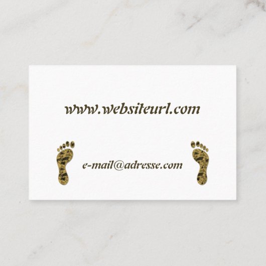 Fusspflege Visitenkarte (Rückseite)