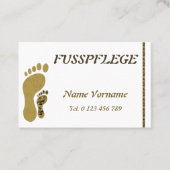 Fusspflege Visitenkarte (Vorderseite)
