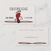 fusspflege visitenkarte (Vorne/Hinten)