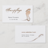 fußpflege visitenkarte (Vorne/Hinten)