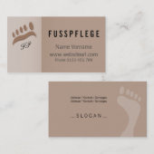 fusspflege visitenkarte (Vorne/Hinten)